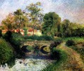 pequeño puente sobre el voisne osny 1883 Camille Pissarro